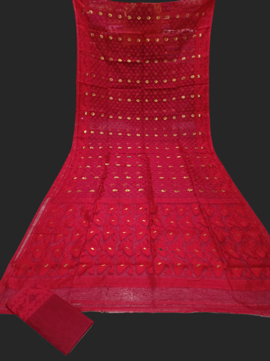 Jamdani Saree with Blouse Piece