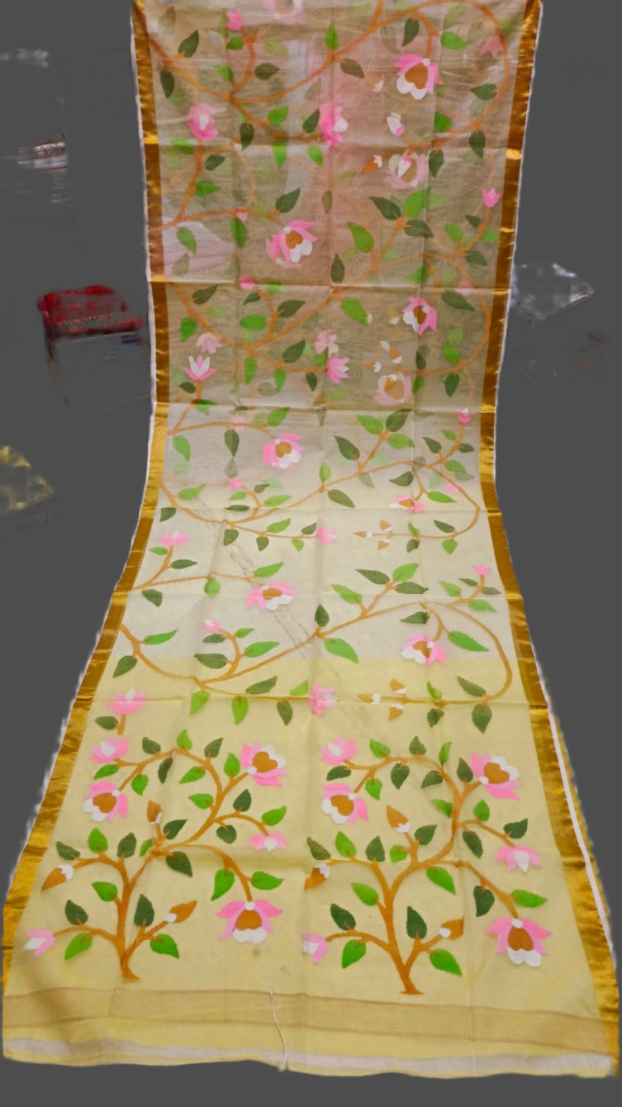 Mina Kari Maslin Hand Work All Over