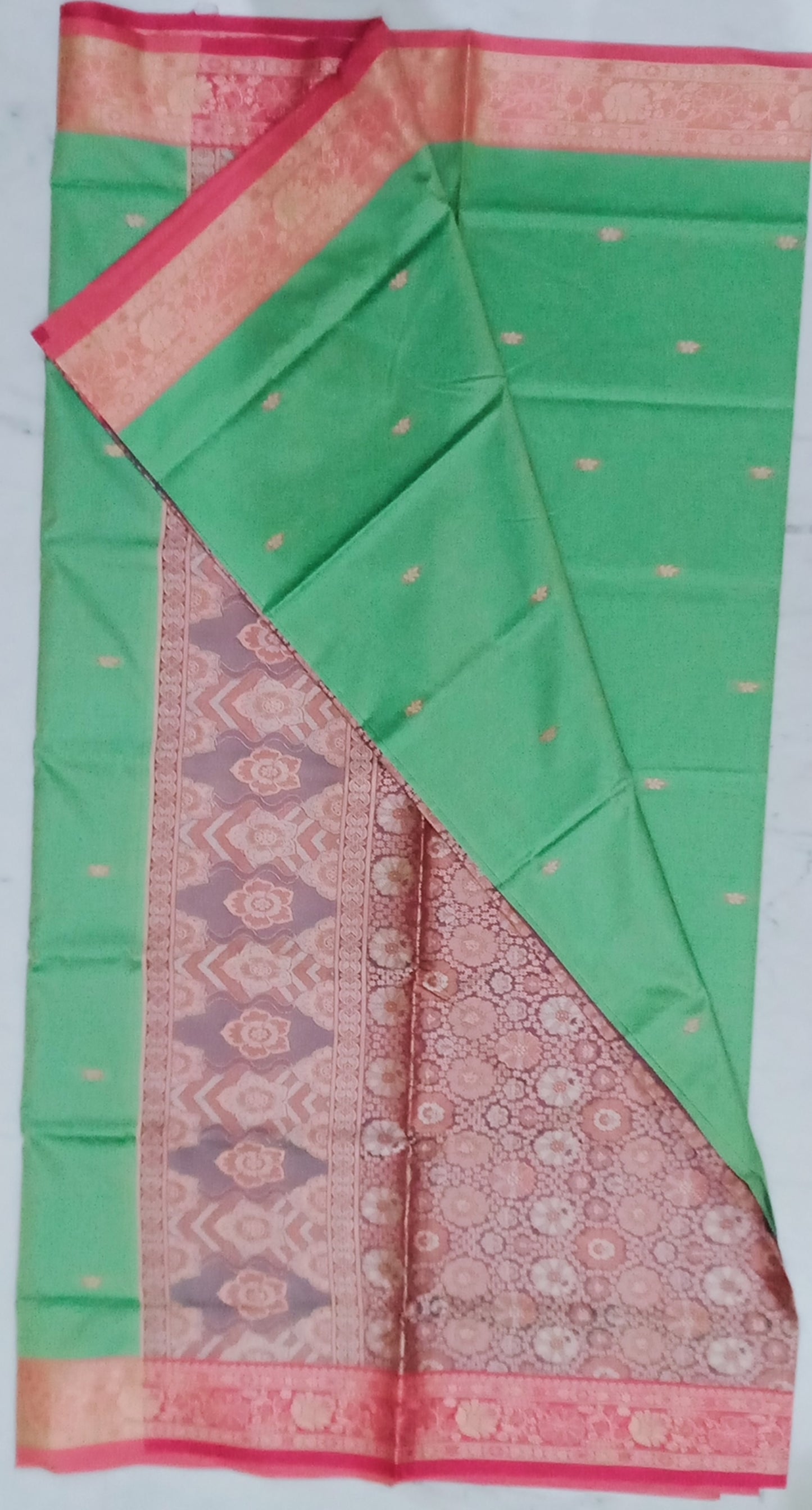 Cotton Silk  Resham Work