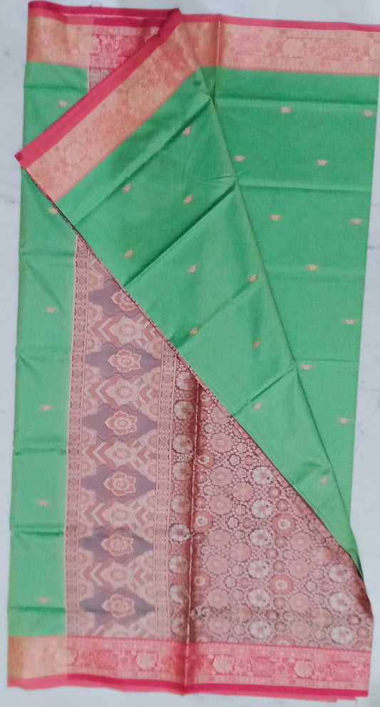 Cotton Silk  Resham Work