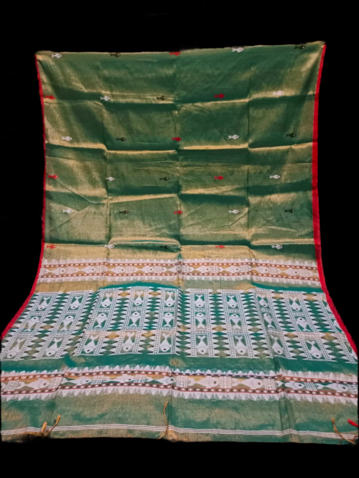 Fish Tissue Saree with BP