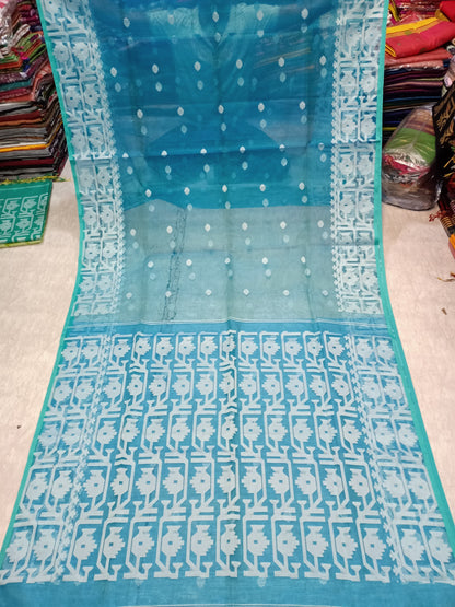 Maslin Jamdani Saree with Blouse