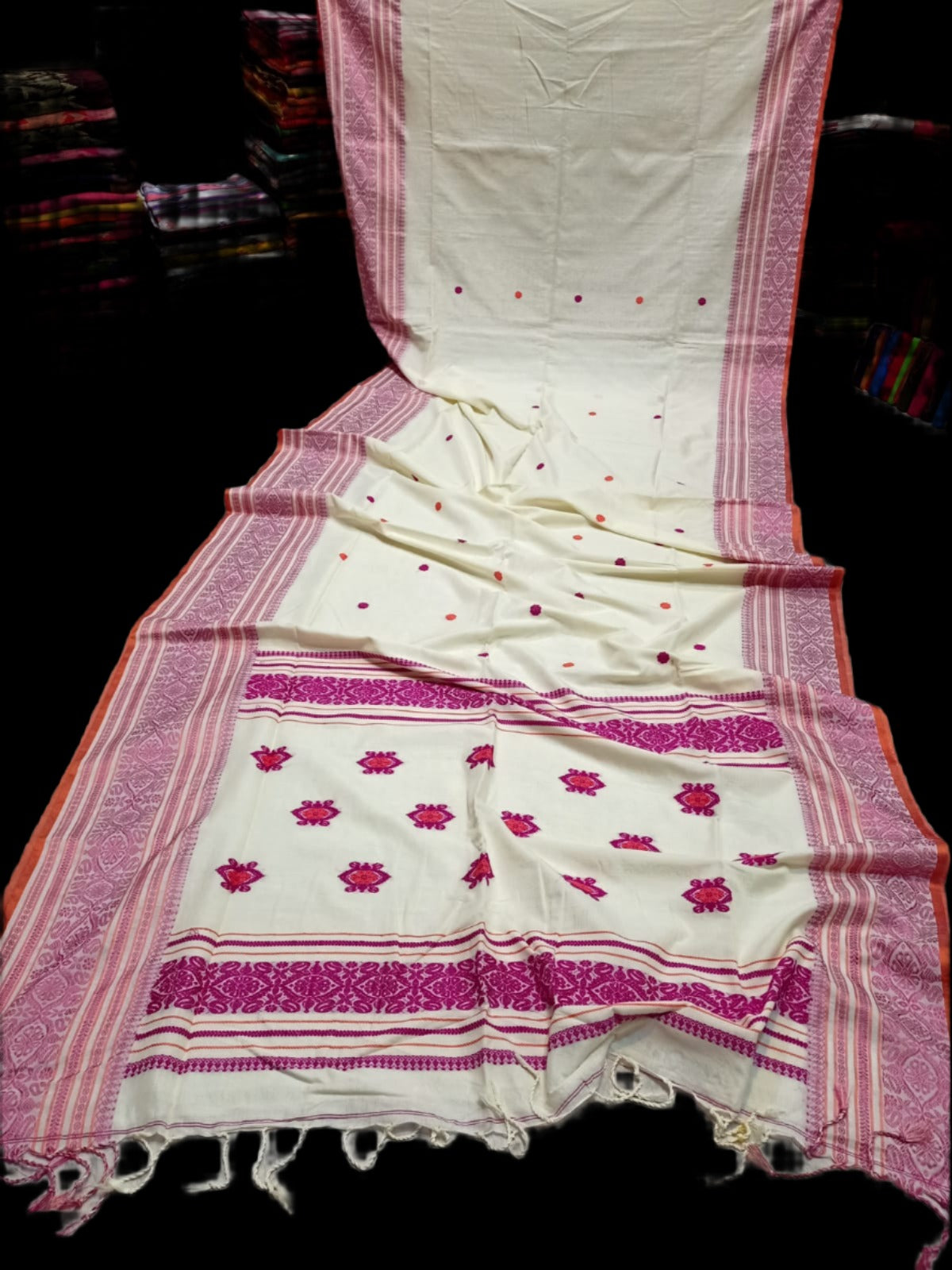 Pure Khadi Hand Work Saree with BP