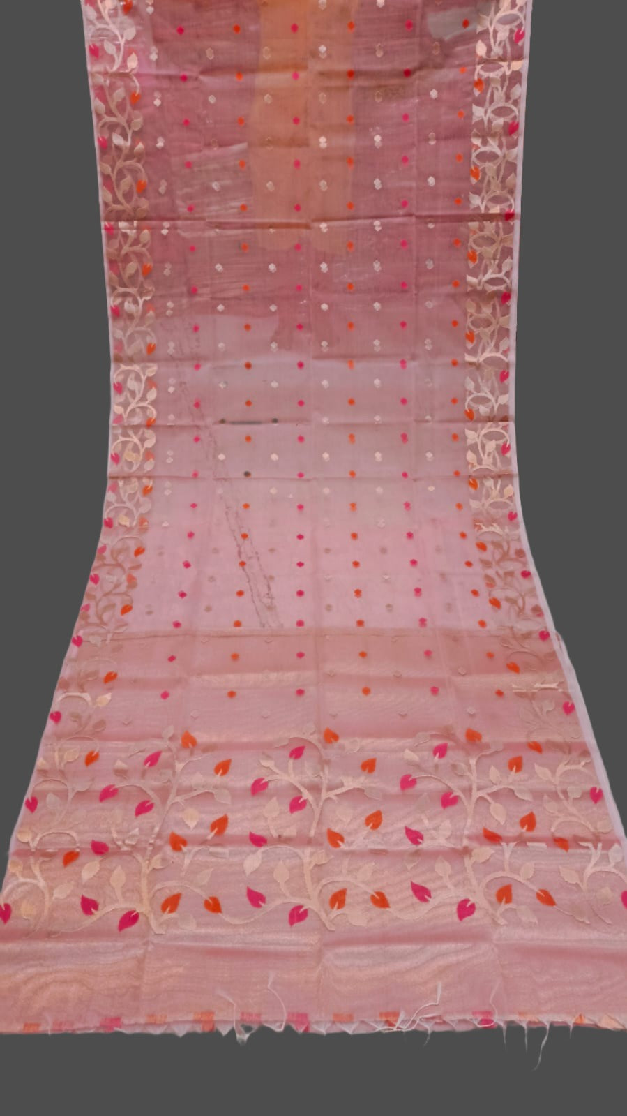 Organza Silk All Over Work With BP Transparent Saree