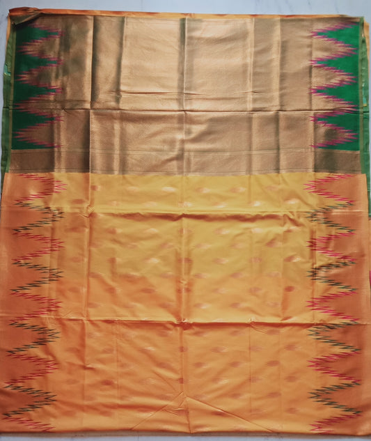 Silk with Zig-Zag Border