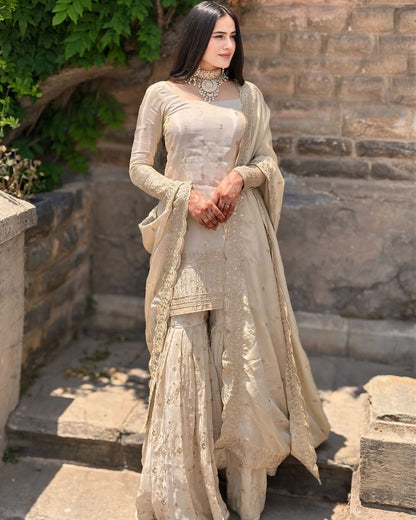 Designer Top , Sharara  and Dupatta